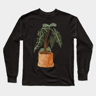 Alocasia Polly Plant Long Sleeve T-Shirt